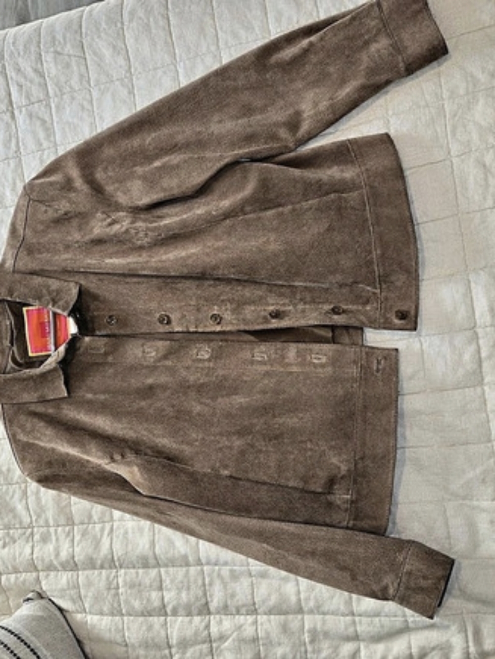 Isaac Mizrahi Leather Jacket Brown Size XL